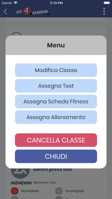 Capturas de tela do Fit4School