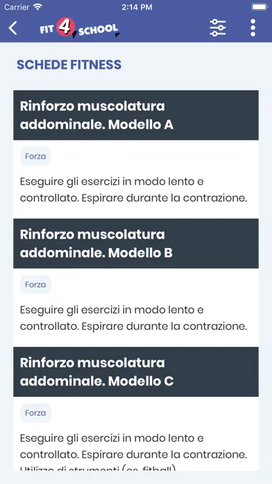 Capturas de tela do Fit4School