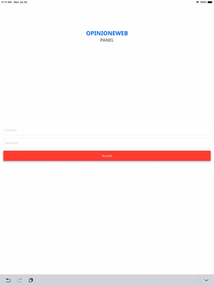 Tangkapan layar Panel Noto iPad 