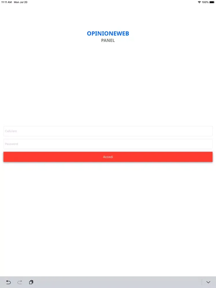 Tangkapan layar Panel Noto iPad 