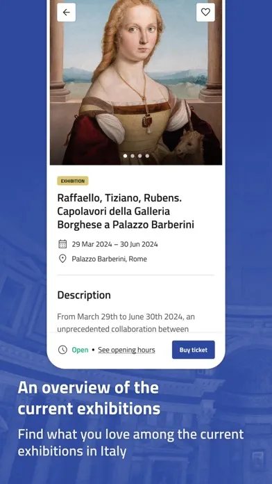 Capturas de tela do Musei Italiani