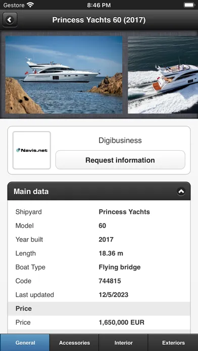 Tangkapan layar YachtVillage