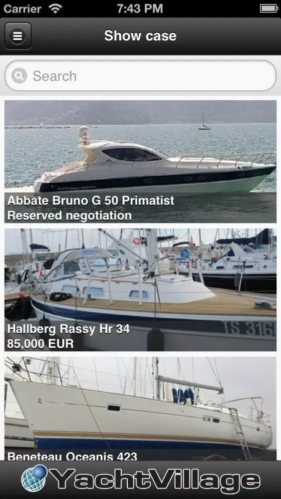 Yachts Broker Screenshots