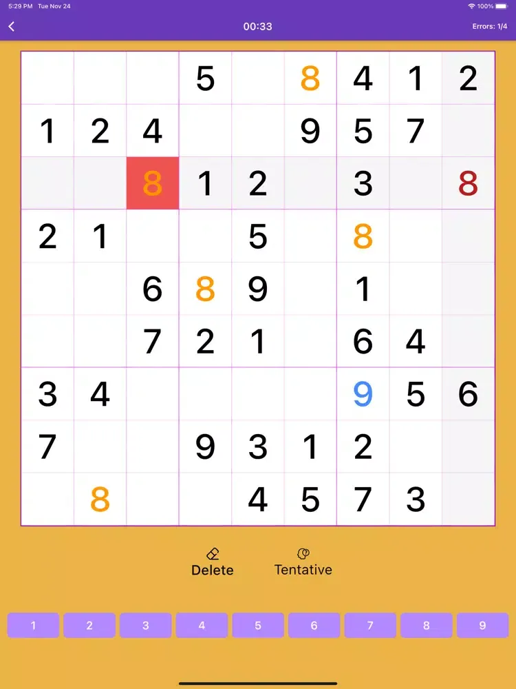 Captures d'écran de Sudoku for You iPad 