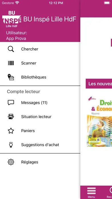 Captures d'écran de BU INSPÉ Lille HdF