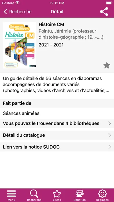 Captures d'écran de BU INSPÉ Lille HdF
