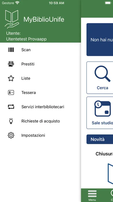 MyBiblioUnife Screenshots