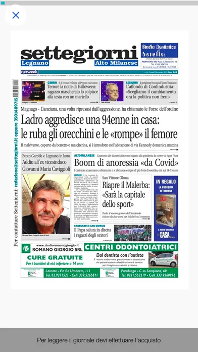 Скриншоты Settegiorni - Legnano Digitale