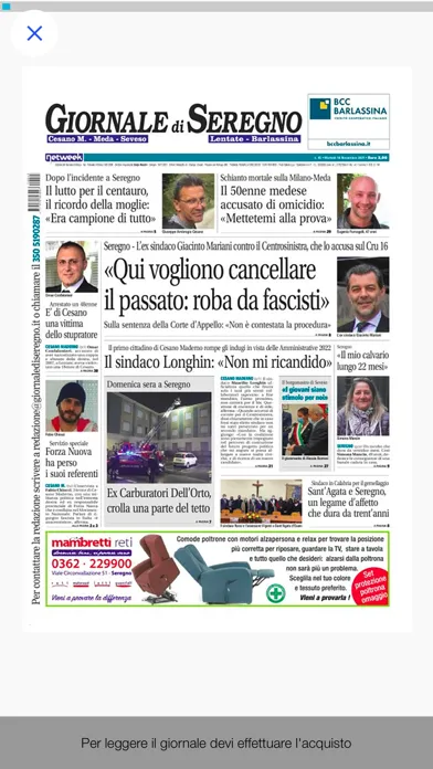Zrzuty ekranu Il Giornale di Seregno