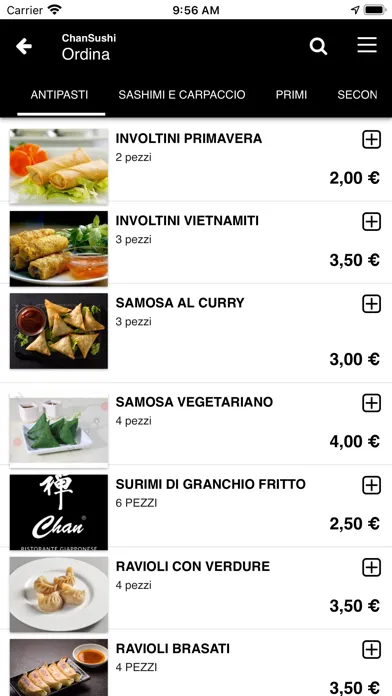 Ảnh chụp màn hình của Chan Sushi
