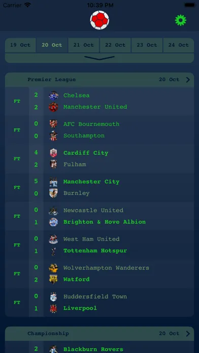 Live Results - English League应用截图