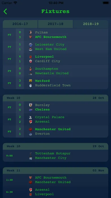 Live Results - English League应用截图