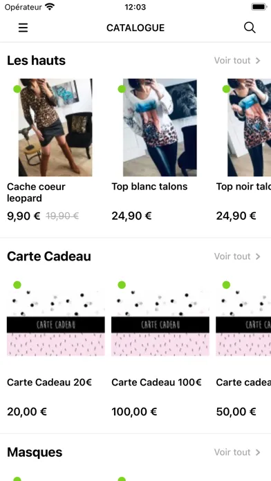 Captures d'écran de ShowRoom Bbg