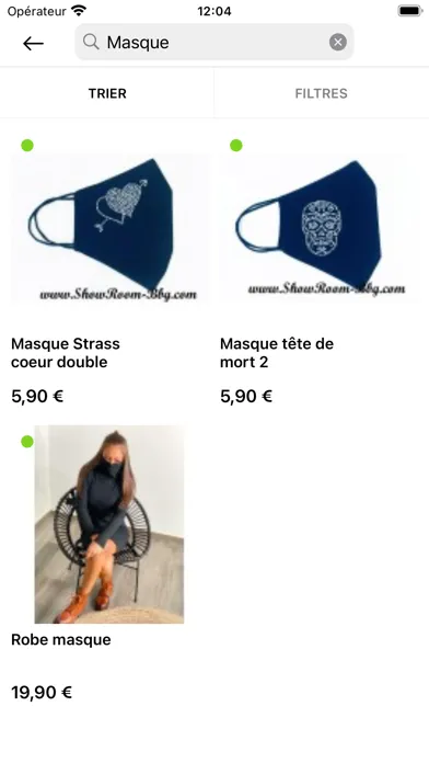 Captures d'écran de ShowRoom Bbg