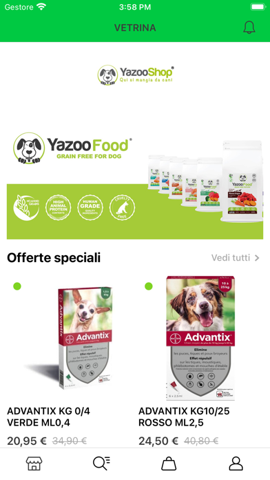 Screenshot di Yazoo Shop