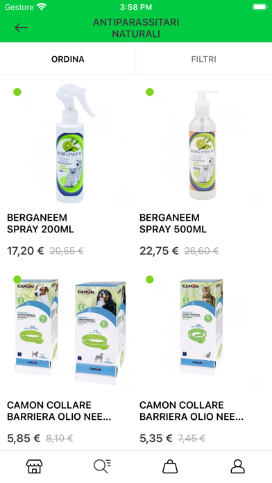 Screenshot di Yazoo Shop