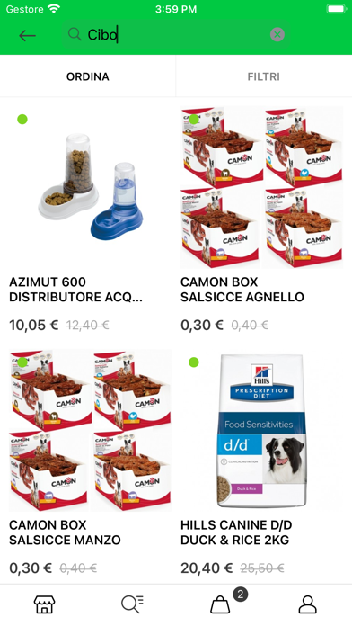 Screenshot di Yazoo Shop