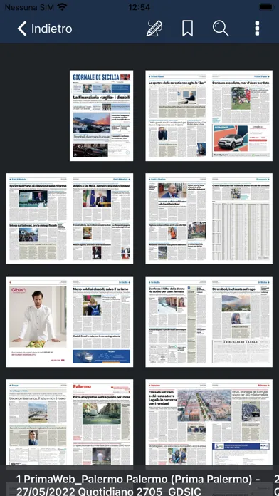 Ảnh chụp màn hình của Il Giornale di Sicilia