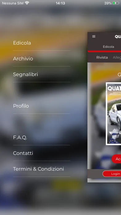 Capturas de tela do Quattroruote