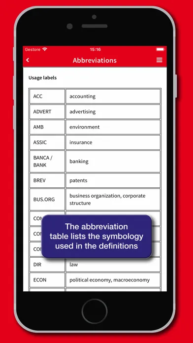 Capturas de pantalla de Business Dictionary EN-IT