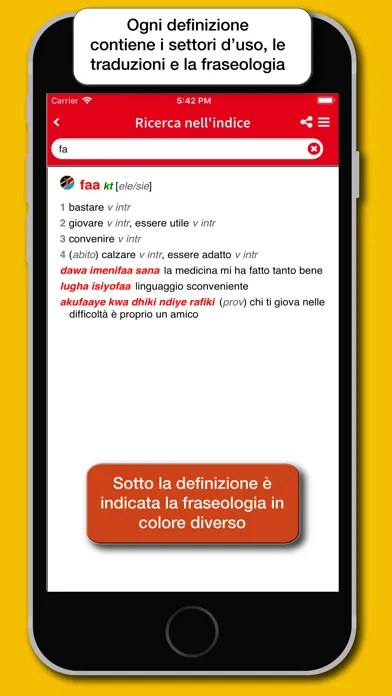 Swahili-Italian Dictionary Screenshots