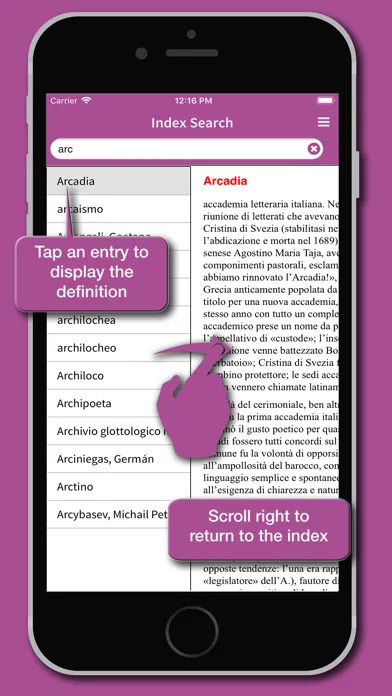 Screenshot di le Garzantine - Letteratura