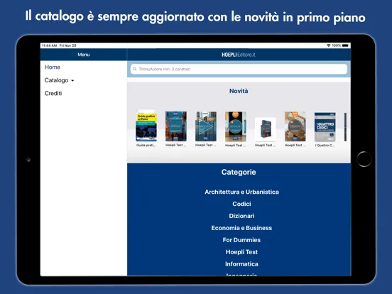 Catalogo Hoepli iPad  스크린샷