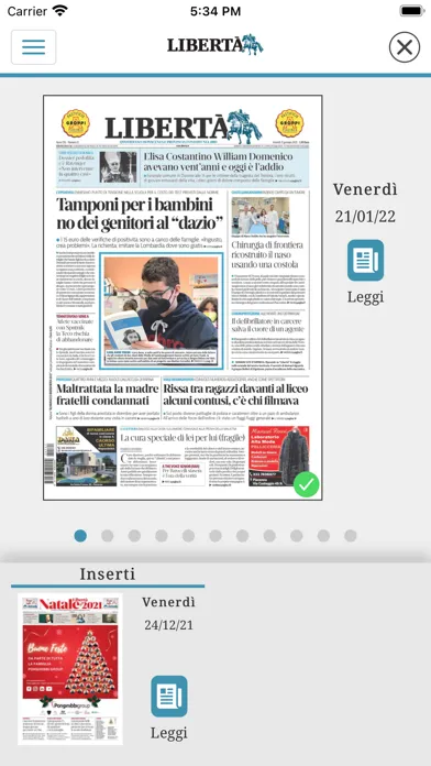 Screenshot di Libertà Digital