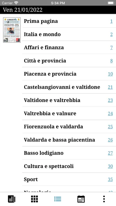Screenshot di Libertà Digital