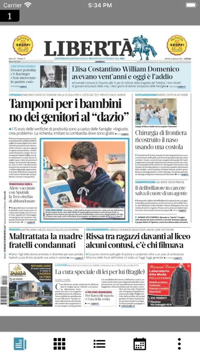Screenshot di Libertà Digital