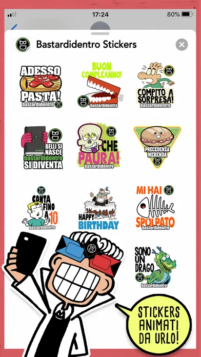 ภาพหน้าจอของ Bastardidentro Stickers