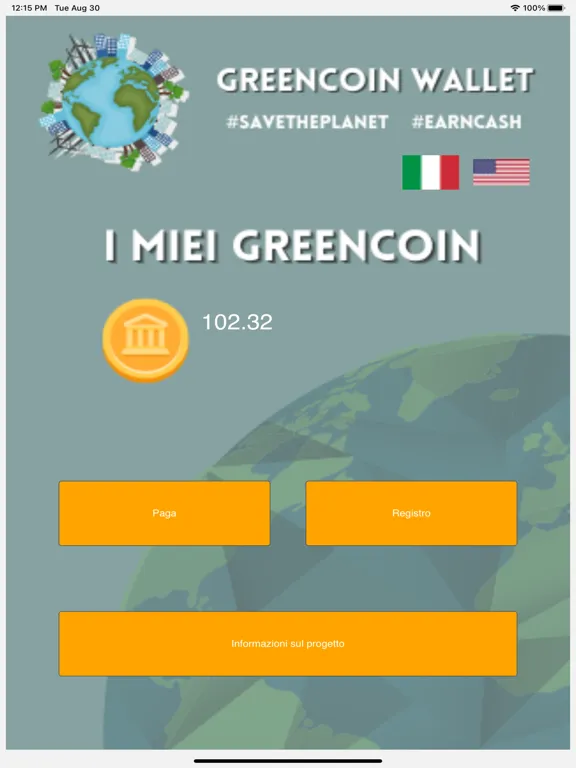 Greencoin Wallet iPad  سکرین شاٹس