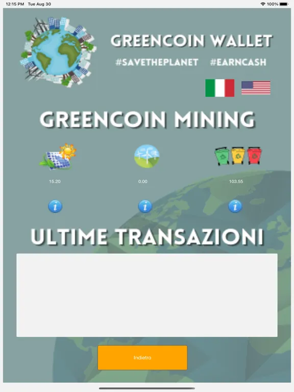 Greencoin Wallet iPad  سکرین شاٹس