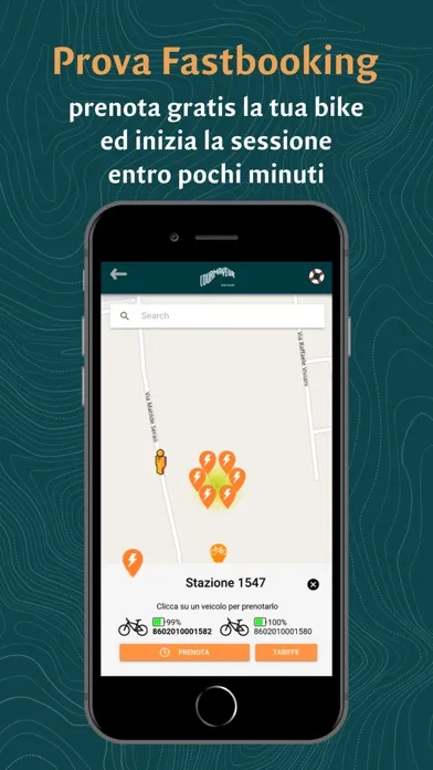 Tangkapan skrin Courmayeur e-Bike Sharing