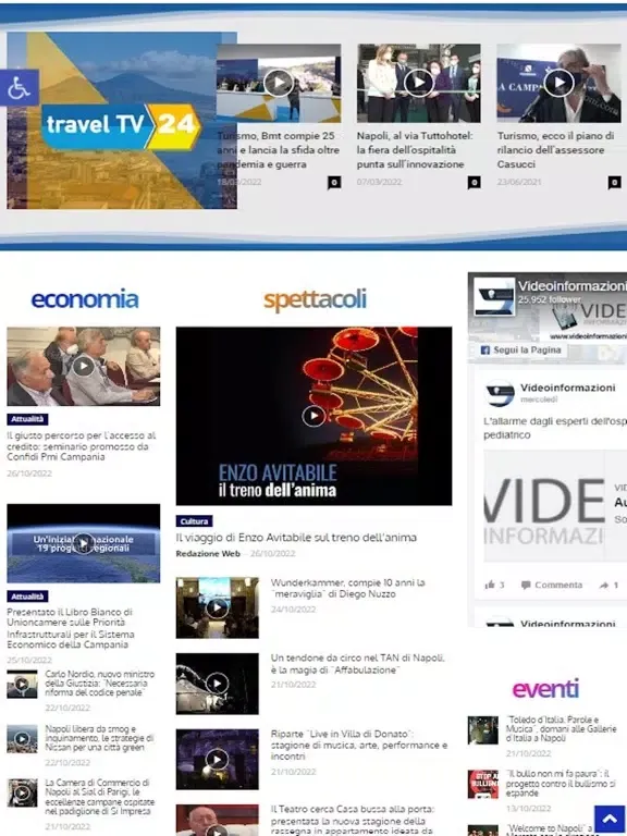 Capturas de pantalla de Video Informazioni iPad 