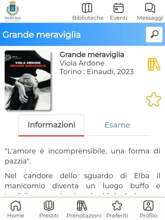 Biblio Spezia iPad 应用截图