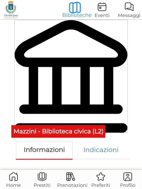 Biblio Spezia iPad 应用截图