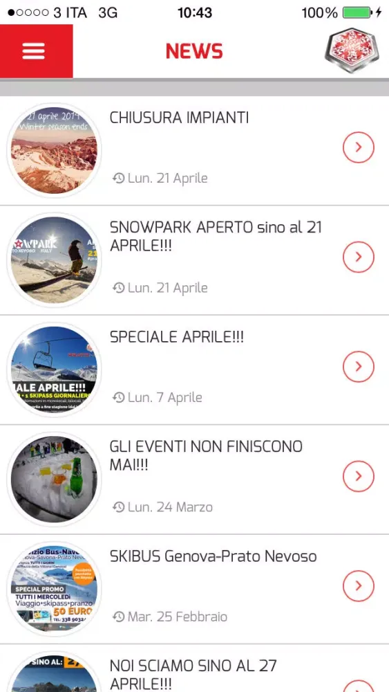 Prato Nevoso Ski स्क्रीनशॉट