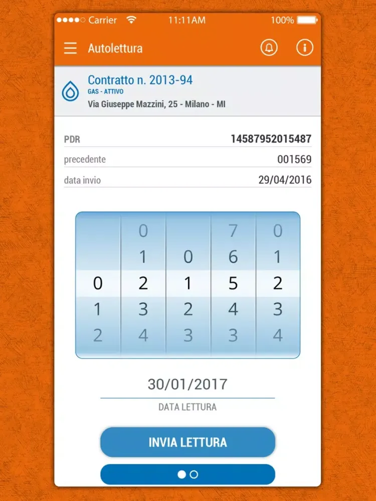 EtraEnergia App gas e luce iPad  स्क्रीनशॉट