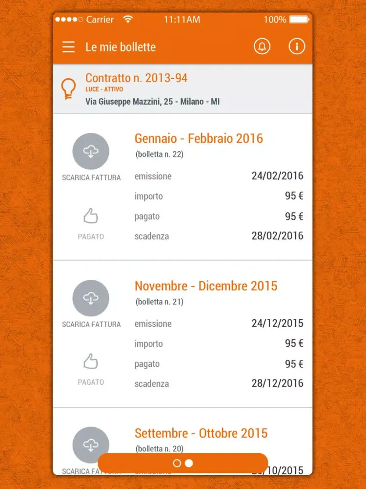 EtraEnergia App gas e luce iPad  स्क्रीनशॉट
