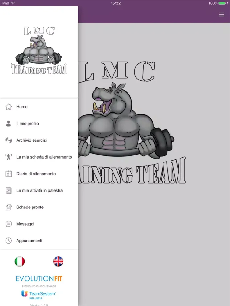 ภาพหน้าจอของ LMC Training Team iPad 