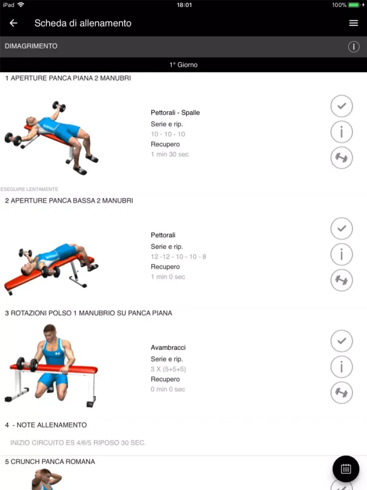 ภาพหน้าจอของ Luca Veronese Trainer iPad 
