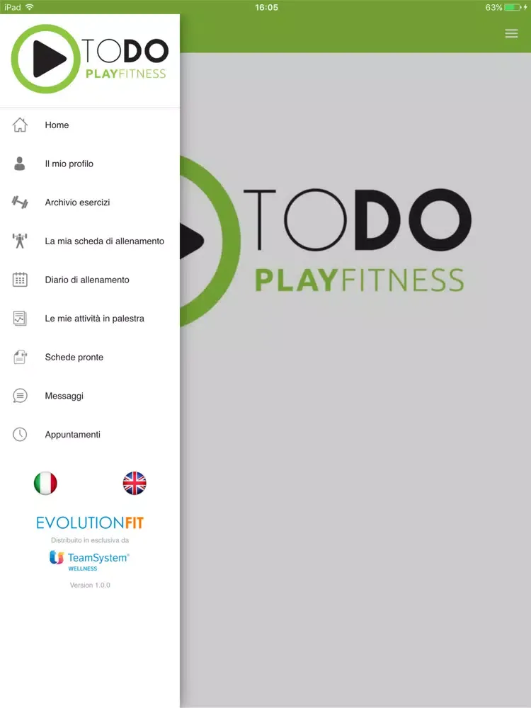 Ảnh chụp màn hình của ToDo PlayFitness iPad 