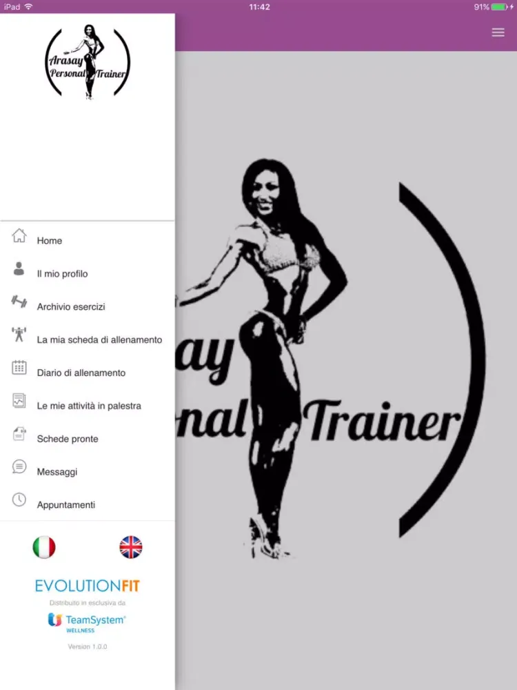 Zrzuty ekranu Arasay Personal Trainer iPad 