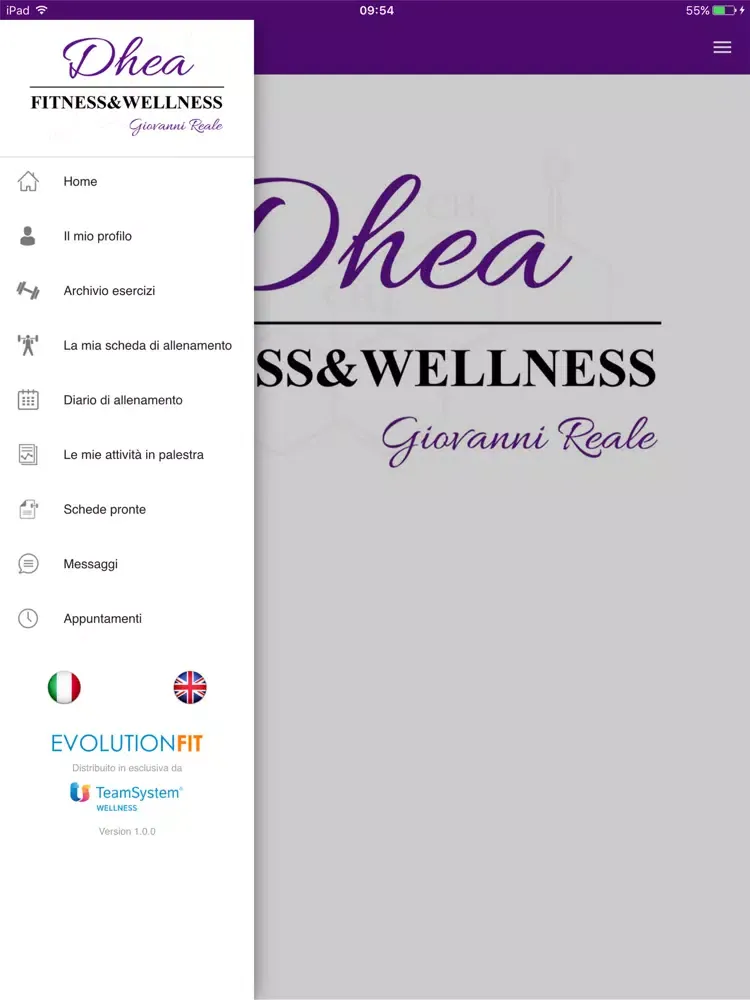 DHEA Fitness iPad  Screenshots
