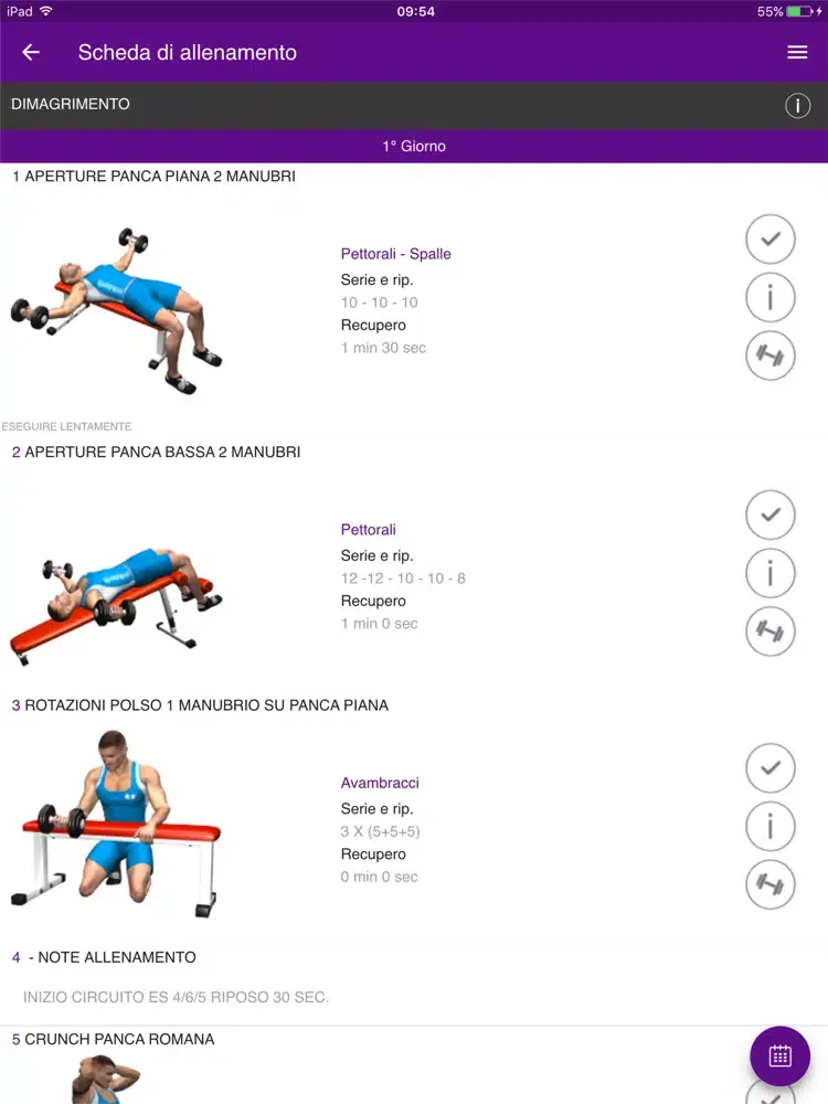 DHEA Fitness iPad  Screenshots