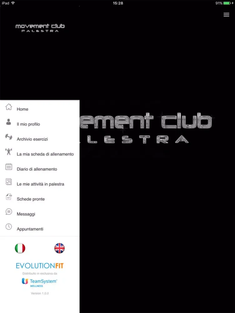 Capturas de tela do Movement Club iPad 