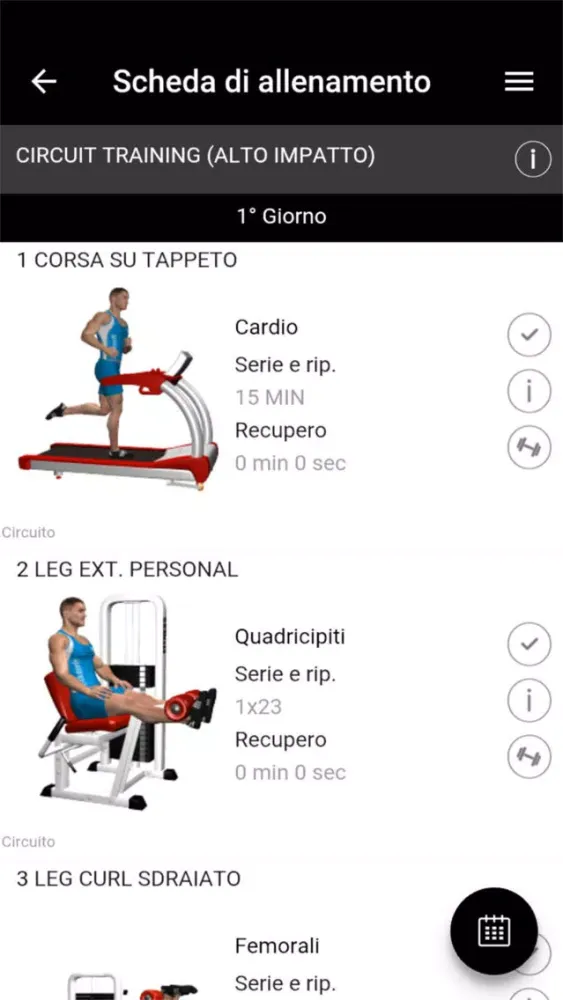 Capturas de tela do Movement Club
