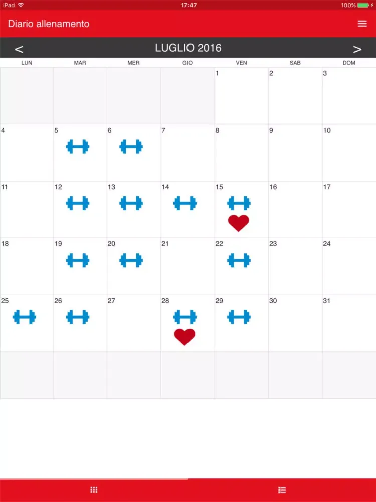 Ảnh chụp màn hình của Central Fitness Club Reload iPad 