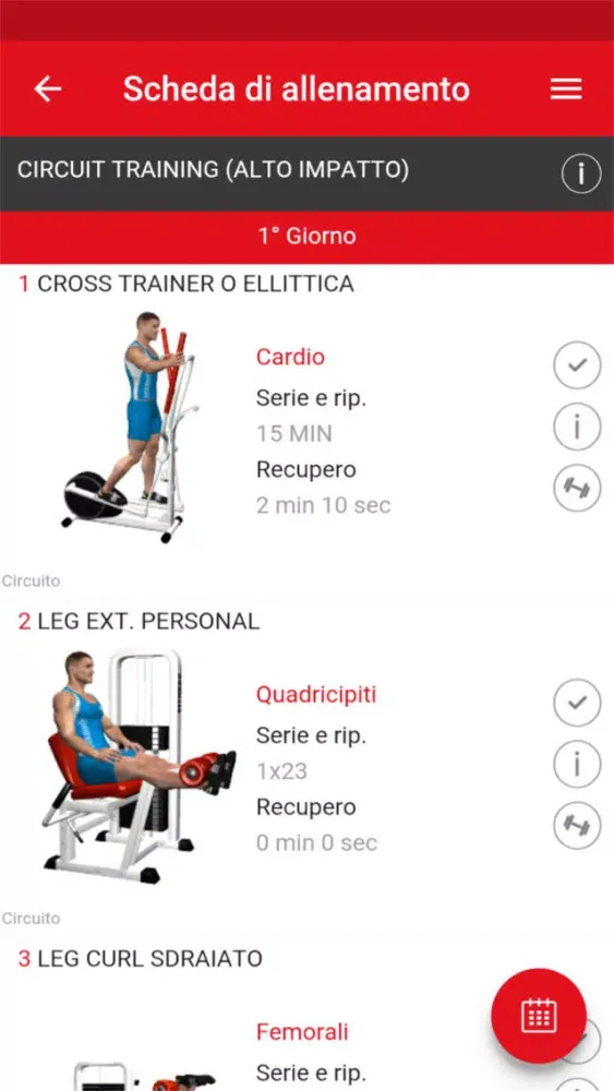 Ảnh chụp màn hình của Central Fitness Club Reload